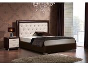 Кровать Дарина с прямым изголовьем и каретной..