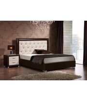 Кровать Дарина с прямым изголовьем и каретной стяжкой