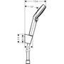 Душевой гарнитур Hansgrohe Crometta Vario, белый/хром, 26692400