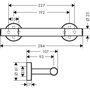 Подставка для ног Hansgrohe Comfort, хром, 26329000
