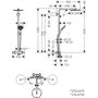Душевая с термостатом Hansgrohe Raindance Select Showerpipe 240, 27633000