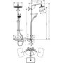 Душевая система Hansghroe Croma E Showerpipe 280, 1jet, 27630000