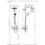 Душевая система Hansghroe Croma E Showerpipe 280, 1jet, 27630000