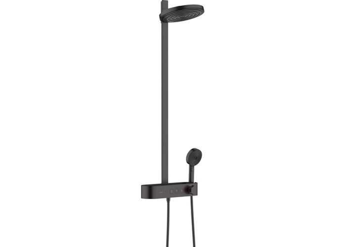 Душевая система Hansgrohe Pulsify Showerpipe 260, 2j, термостат, матовый черный, 24240670