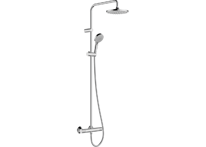 Душевая система Hansgrohe Vernis Blend Showerpipe 200, термостат, EcoSmart, хром, 26089000