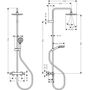 Душевая система Hansgrohe Vernis Blend Showerpipe 200, термостат, EcoSmart, хром, 26089000