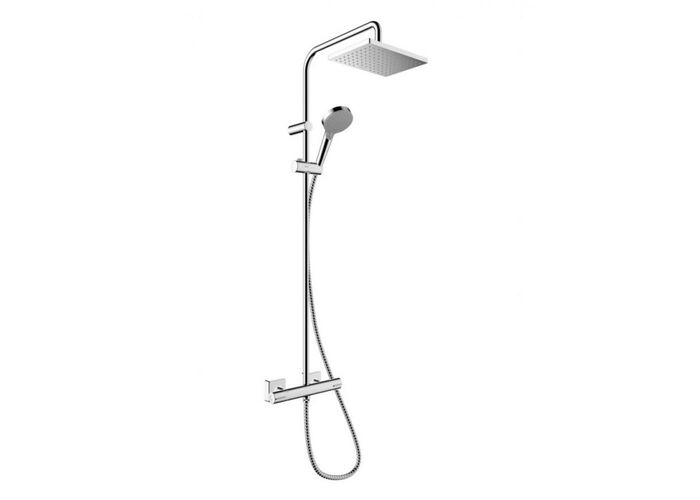 Душевая система Hansgrohe Vernis Shape Showerpipe 230, 1jet, термостат, хром, 26286000