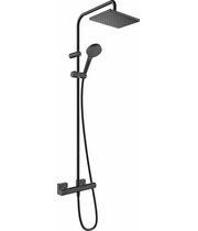 Душевая система Hansgrohe Vernis Shape Showerpipe 230, 1jet, термостат, матовый черный, 26286670