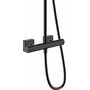 Душевая система Hansgrohe Vernis Shape Showerpipe 230, 1jet, термостат, матовый черный, 26286670