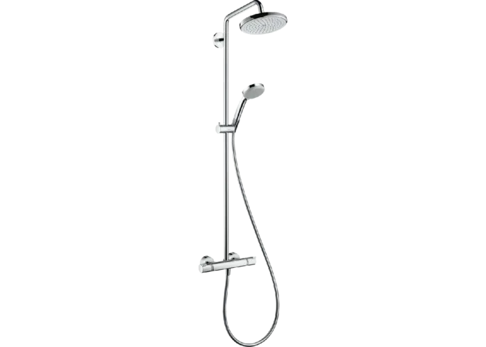 Душевая система с термостатом Hansgrohe Croma 220, EcoSmart, 27188000