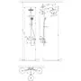 Душевая система с термостатом Hansgrohe Croma 220, EcoSmart, 27188000