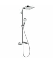 Душевая система с термостатом Hansgrohe Crometta E 240 Showerpipe, EcoSmart, 27281000