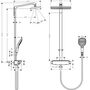 Душевая система с термостатом Hansgrohe Raindance Select E 360, 1jet, EcoSmart, 27286400