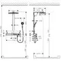 Душевая система с термостатом Hansgrohe Rainmaker Select 460, 2jet, 27109400