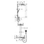 Душевая система с термостатом Hansgrohe Showerpipe 460, 3jet, EcoSmart, 27029400