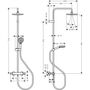 Душевая система с термостатом Hansgrohe Vernis Blend Showerpipe 200, 26276000