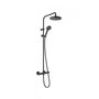Душевая система с термостатом Hansgrohe Vernis Blend Showerpipe 200, матовый черный, 26276670