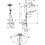Душевая стойка с термостатом Hansgrohe Croma Select 280, EcoSmart, 26794000