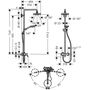Душевая стойка со смесителем Hansgrohe Croma Select S 180 Showerpipe, 2jet, 27255400