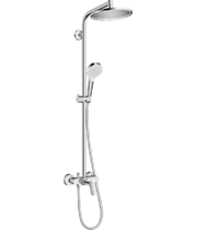 Душевая стойка со смесителем Hansgrohe Crometta S 240, 1jet, Ecosmart, 27269000