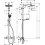 Душевая стойка со смесителем Hansgrohe Crometta Е 240, 1jet, 27271000