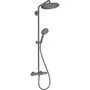 Душевой набор с термостатом Hansgrohe Croma Select S 280, EcoSmart, черный хром, 26891340