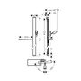 Душевая штанга Hansgrohe Unica, 90 см, белый, 27640400