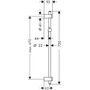 Душевая штанга Hansgrohe Unica Reno, длинна 72 см, хром, 27704000