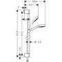 Душевая стойка Hansgrohe Croma 110 Select E Multi, 90 см, 26590400