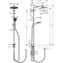 Душевая стойка Hansgrohe Crometta S 240, 1jet, 27270000