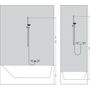 Душевая стойка Hansgrohe Crometta Vario, 90 см, белый/хром, 26536400