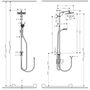 Душевая стойка Hansgrohe Crometta Е 240, 1jet, Ecosmart, 27289000