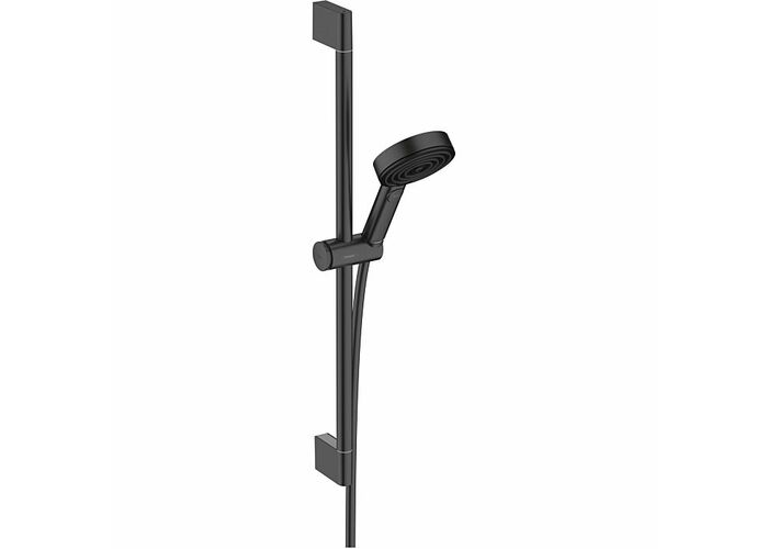 Душевая стойка Hansgrohe Pulsify Relaxation 105, 3jet, штанга 65 см, черный матовый, 24160670