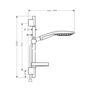 Душевая стойка Hansgrohe Raindance Select 150, 3jеt, 90 см, 27803400