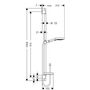 Душевая стойка Hansgrohe Raindance Select S 120, 3jet, 65 см, 26631400