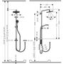 Душевая стойка Hansgrohe Showerpipe 280, 1jet, Reno, 26793000