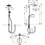 Душевая стойка Hansgrohe Showerpipe 280, 1jet, Reno, 26793000