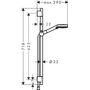 Душевой гарнитур Hansgrohe Vernis Blend S 100 2jet, 65 см, матовый черный, 26422670
