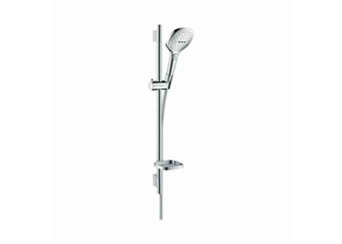 Душевой набор Hansgrohe 120 3jet EcoSmart 9 л/мин со штангой 65 см и мыльницей, 26622000