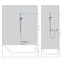 Душевой набор Hansgrohe Croma 100 Vario, EcoSmart, Unica 90 см, 27653000