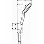 Душевой набор Hansgrohe Crometta, 1jet, EcoSmart, шланг 160 см, 26569400