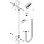 Душевой набор Hansgrohe Crometta, 1jet, штанга 65 см, 26554400