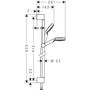 Душевой набор Hansgrohe Crometta 90, 1jet, EcoSmart, 26539400