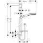 Душевой набор Hansgrohe Raindance Select 120, 3jet, EcoSmart, штанга 65 см, мыльница, 26622400