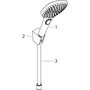 Душевой набор Hansgrohe Raindance Select E 120, 3jet, шланг 125 см, 26700000