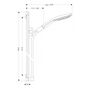 Душевой набор Hansgrohe Raindance Select S 150, 3jet, со штангой 90 см, 26626400