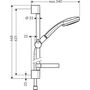 Душевой набор Hansgrohe Vario, EcoSmart, 9 л/мин, штанга 65 см и мыльница, 27776000