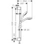 Ручной душ Hansgrohe Croma Select, 1j, матовый белый, 26815700