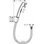 Гигиенический душ Hansgrohe, никель шлифованный, 32129820