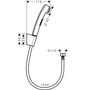 Гигиенический душ для псевдобиде Hansgrohe, шланг Isiflex 125 см, 32129000